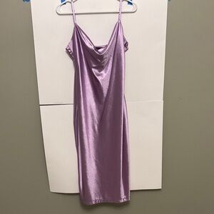 Elegant Lavender Midi Dress
